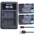 2X 2650mAh LP E6 LPE6 LP-E6 E6N Battery + LED Dual Charger For Canon EOS 5DS R 5D Mark II 5D Mark III 6D 7D 70D 80D Camera
