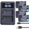 2X 2650mAh LP E6 LPE6 LP-E6 E6N Battery + LED Dual Charger For Canon EOS 5DS R 5D Mark II 5D Mark III 6D 7D 70D 80D Camera