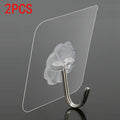 1-10Pcs 6x6cm Transparent Strong Self Adhesive Door Wall Hangers Hooks Suction Heavy Load Rack Cup Sucker for Kitchen Bathroom