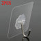 1-10Pcs 6x6cm Transparent Strong Self Adhesive Door Wall Hangers Hooks Suction Heavy Load Rack Cup Sucker for Kitchen Bathroom