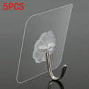 1-10Pcs 6x6cm Transparent Strong Self Adhesive Door Wall Hangers Hooks Suction Heavy Load Rack Cup Sucker for Kitchen Bathroom