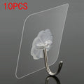 1-10Pcs 6x6cm Transparent Strong Self Adhesive Door Wall Hangers Hooks Suction Heavy Load Rack Cup Sucker for Kitchen Bathroom