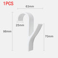 1-10Pcs 6x6cm Transparent Strong Self Adhesive Door Wall Hangers Hooks Suction Heavy Load Rack Cup Sucker for Kitchen Bathroom