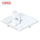 1-10Pcs 6x6cm Transparent Strong Self Adhesive Door Wall Hangers Hooks Suction Heavy Load Rack Cup Sucker for Kitchen Bathroom