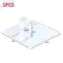 1-10Pcs 6x6cm Transparent Strong Self Adhesive Door Wall Hangers Hooks Suction Heavy Load Rack Cup Sucker for Kitchen Bathroom