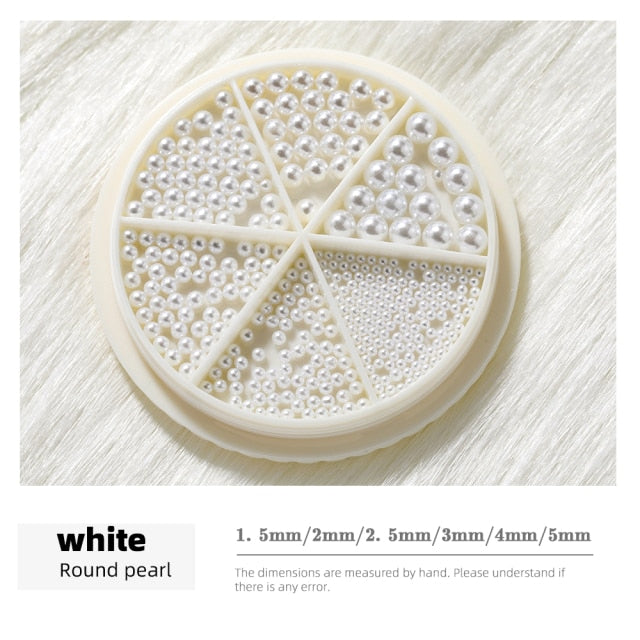 3D New nail decoration, three-dimensional half pearl, pearl,, decoration DIY beauty and nail products, DIY, various sizes