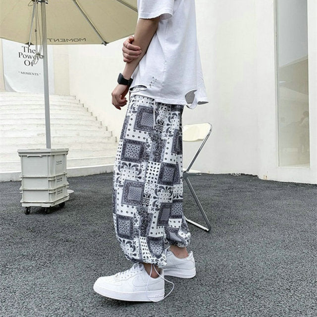 2021 Men's Harem Pants New Fashion Jogger Sweatpants Korean Man Loose Oversized Trousers Funny Streetwear Male Casual Pants 5XL