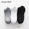 20/30pairs/Men's Casual Boat Socks Solid Color Socks Shallow Mouth Breathable Soft Socks Men's Shoes Gifts Ankle Socks Wholesale