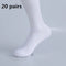 20/30pairs/Men's Casual Boat Socks Solid Color Socks Shallow Mouth Breathable Soft Socks Men's Shoes Gifts Ankle Socks Wholesale
