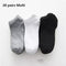 20/30pairs/Men's Casual Boat Socks Solid Color Socks Shallow Mouth Breathable Soft Socks Men's Shoes Gifts Ankle Socks Wholesale