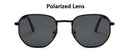 2021 Square Sunglases Men Hexagon Sun glasses Mannen Women Metal Frame Fishing Glasses Gold gray Eyewear lentes de sol hombre
