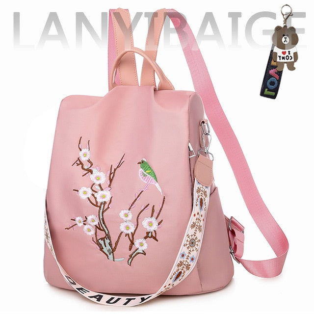 Fashion Backpack Women Oxford Cloth Shoulder Bags School Bags for Teenage Girls Light Ladies Travel Backpack mochila feminina