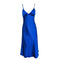 2021 Women Satin Deep V Neck Sexy Dress Solid Straight Pajamas Party Dress Elegant Female Summer Spaghetti Strap Dress Casual