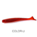 Supercontinent Impact Ring Shad Fishing Lure Soft 63mm 80mm 97mm Plastics Baits Swimbait Jigging Lure Artificial Baits