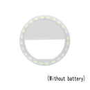Novelty Led Fill Light Ring Selfie Lamp for Phone Camera Portable ClipOn Lamps Women Girl Night Darkness Beauty Enhancing Lights