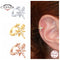 1 pcs European and American 925 Sterling Silver Clip on Earrings for Women Geometric Gold Silver Clip Earrings Without Piercing
