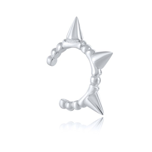 1 pcs European and American 925 Sterling Silver Clip on Earrings for Women Geometric Gold Silver Clip Earrings Without Piercing
