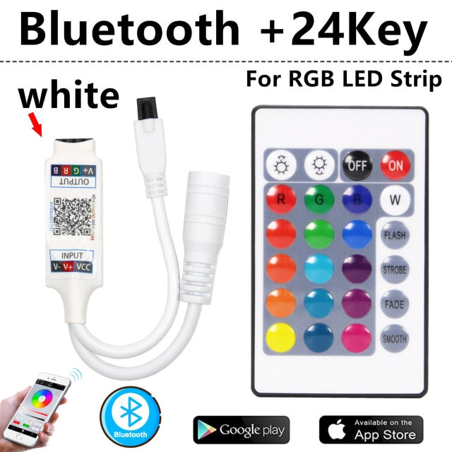 Led Controller LED IR RGB Controler LED Lights Controller IR Remote Dimmer  DC12V For RGB 3528 5050 LED Strip