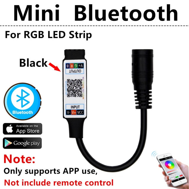 Led Controller LED IR RGB Controler LED Lights Controller IR Remote Dimmer  DC12V For RGB 3528 5050 LED Strip