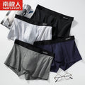 2021 Men Underwear Boxer Shorts Panties Solid Shorts Brand Underpants Men 100% Cotton Breathable Mid Waist Shorts Men L-3XL
