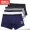 2021 Men Underwear Boxer Shorts Panties Solid Shorts Brand Underpants Men 100% Cotton Breathable Mid Waist Shorts Men L-3XL