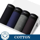 4Pcs/Lot Men's Panties Boxer Print Underwear Cotton Shorts For Male Couple Sexy Set Calecon Large Size Underpants L-5XL