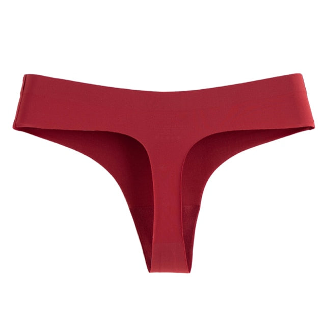 Woman Panty Sexy Thongs Woman Underwear Seamless Sports Female Lingerie T-back G-string For Woman lce Silk Fashion Panties