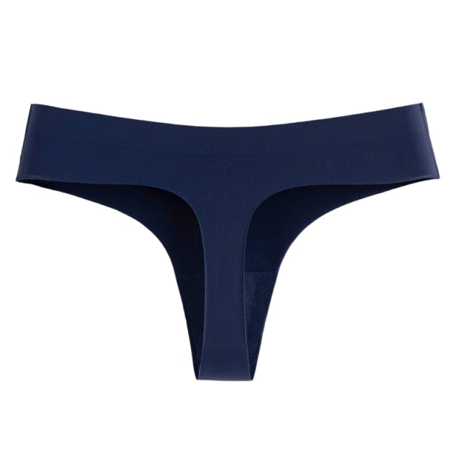 Woman Panty Sexy Thongs Woman Underwear Seamless Sports Female Lingerie T-back G-string For Woman lce Silk Fashion Panties