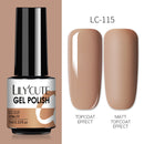 LILYCUTE 7ml Nails Gel Polish Fall Winter Color Long Lasting Hybrid For Base Top Coat Soak Off UV LED DIY Nail Art Gel