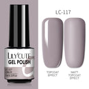LILYCUTE 7ml Nails Gel Polish Fall Winter Color Long Lasting Hybrid For Base Top Coat Soak Off UV LED DIY Nail Art Gel