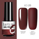 LILYCUTE 7ml Nails Gel Polish Fall Winter Color Long Lasting Hybrid For Base Top Coat Soak Off UV LED DIY Nail Art Gel