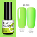 LILYCUTE 7ml Nails Gel Polish Fall Winter Color Long Lasting Hybrid For Base Top Coat Soak Off UV LED DIY Nail Art Gel