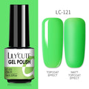 LILYCUTE 7ml Nails Gel Polish Fall Winter Color Long Lasting Hybrid For Base Top Coat Soak Off UV LED DIY Nail Art Gel