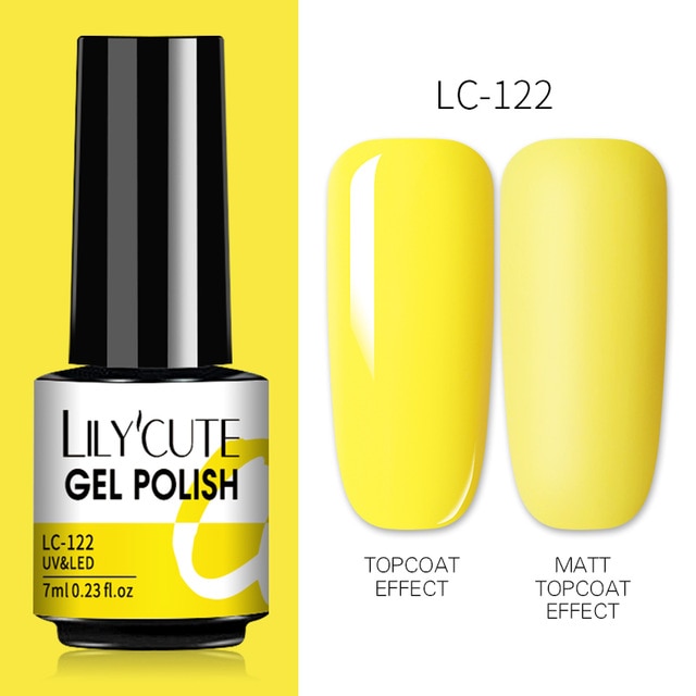 LILYCUTE 7ml Nails Gel Polish Fall Winter Color Long Lasting Hybrid For Base Top Coat Soak Off UV LED DIY Nail Art Gel