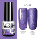 LILYCUTE 7ml Nails Gel Polish Fall Winter Color Long Lasting Hybrid For Base Top Coat Soak Off UV LED DIY Nail Art Gel