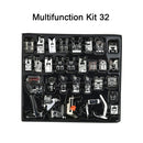 INNE 11-82pcs/Set Sewing Machine Presser Foot Press For Brother Singer Kit Braiding Blind Stitch OverLock Zipper Ruler Parts