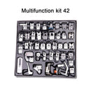 INNE 11-82pcs/Set Sewing Machine Presser Foot Press For Brother Singer Kit Braiding Blind Stitch OverLock Zipper Ruler Parts