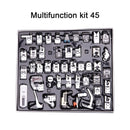 INNE 11-82pcs/Set Sewing Machine Presser Foot Press For Brother Singer Kit Braiding Blind Stitch OverLock Zipper Ruler Parts