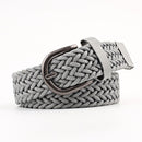 Vintage Bohemian Wide Belt Summer Wooden Buckle Wild Braided Belt Female Leopard Buckle Linen Weave Women Fake Straw Waist Belt