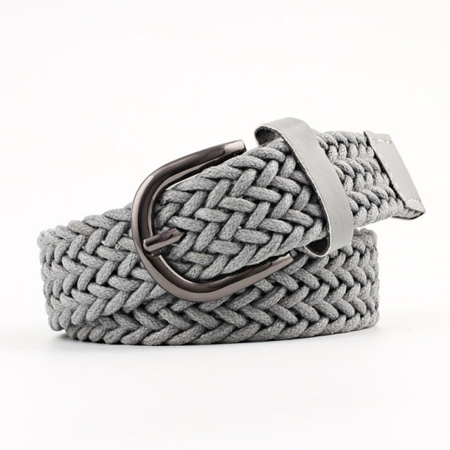 Vintage Bohemian Wide Belt Summer Wooden Buckle Wild Braided Belt Female Leopard Buckle Linen Weave Women Fake Straw Waist Belt