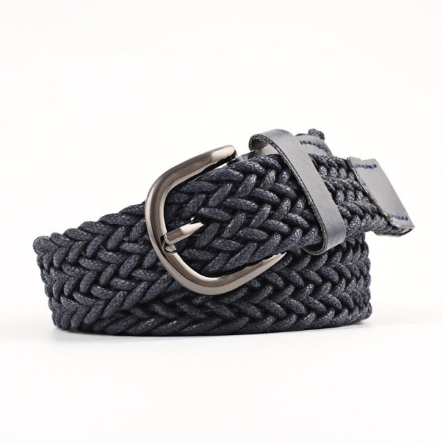 Vintage Bohemian Wide Belt Summer Wooden Buckle Wild Braided Belt Female Leopard Buckle Linen Weave Women Fake Straw Waist Belt