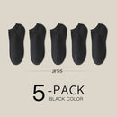 HSS Brand 100% Cotton Men Socks Summer Thin Breathable Socks High Quality No Show Boat Socks Black Short For Students Size 39-44