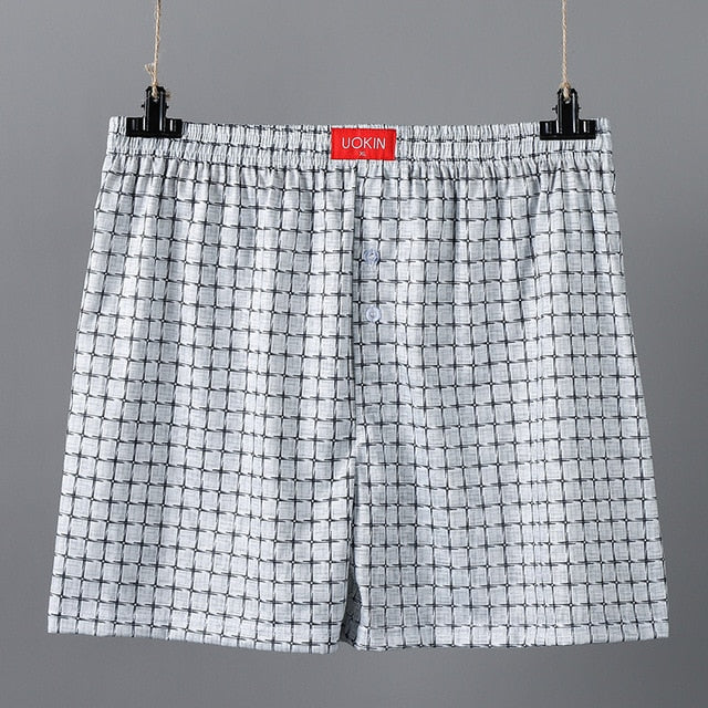 Men's Underpants Boxers Breathable Pants Cool Loose Boxer Men Cozy Man's Underwear Soft Boxershorts Men Underwear