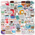 50PCS Summer Cute Flavored Drink Stickers PVC Kawaii Cartoon Beverage Decal sticker For Girl DIY Laptop Stationery Water Bottle