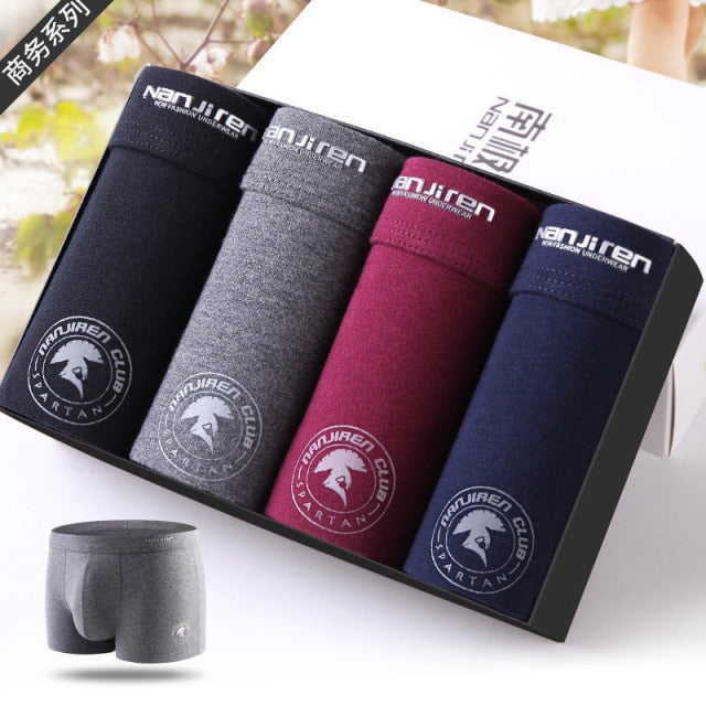 Men's Boxer Underwear Men Cotton Boxers Homme Brand Mens Underpants Male Panties Breathbale U Convex Pouch Printed Shorts L-3XL