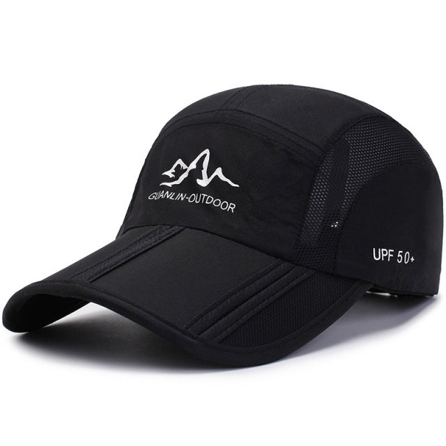 Summer Quick Drying Ultra-Thin Breathable Baseball Cap Men Women Snapback Folding Sport Outdoor Hiking Mountaineering Hat A138