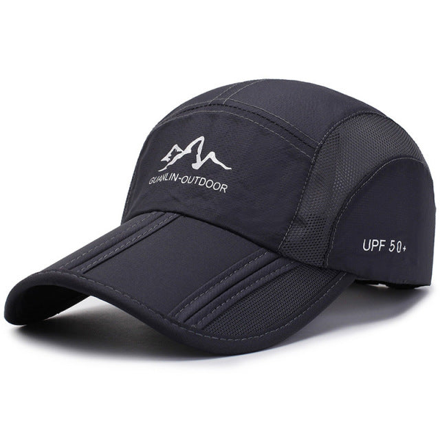 Summer Quick Drying Ultra-Thin Breathable Baseball Cap Men Women Snapback Folding Sport Outdoor Hiking Mountaineering Hat A138