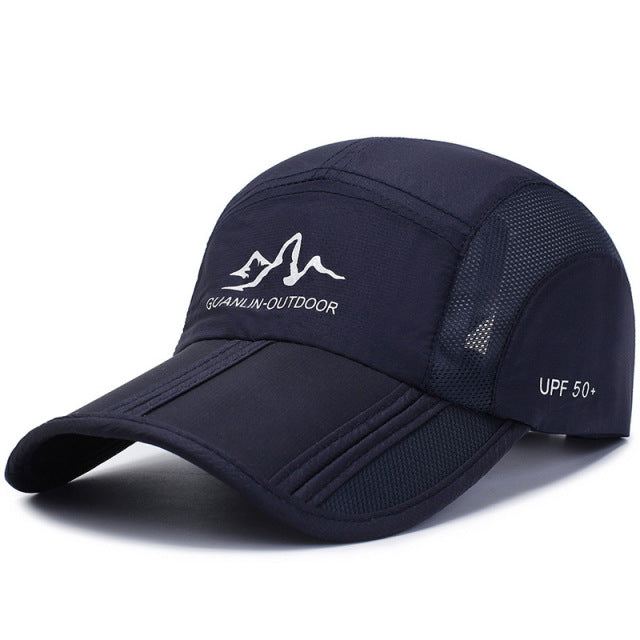 Summer Quick Drying Ultra-Thin Breathable Baseball Cap Men Women Snapback Folding Sport Outdoor Hiking Mountaineering Hat A138