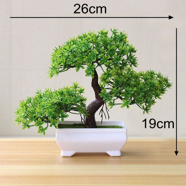 Green Artificial Pine Tree Monstera Persian Grass Eucalyptus Plants Bonsai Home Accessories Bedroom Living Room Decor fake Plant