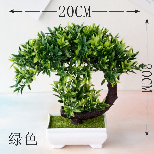 Green Artificial Pine Tree Monstera Persian Grass Eucalyptus Plants Bonsai Home Accessories Bedroom Living Room Decor fake Plant